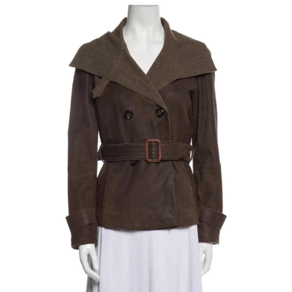 Max Mara Weekend Wool and Polymide Aviator Jacket